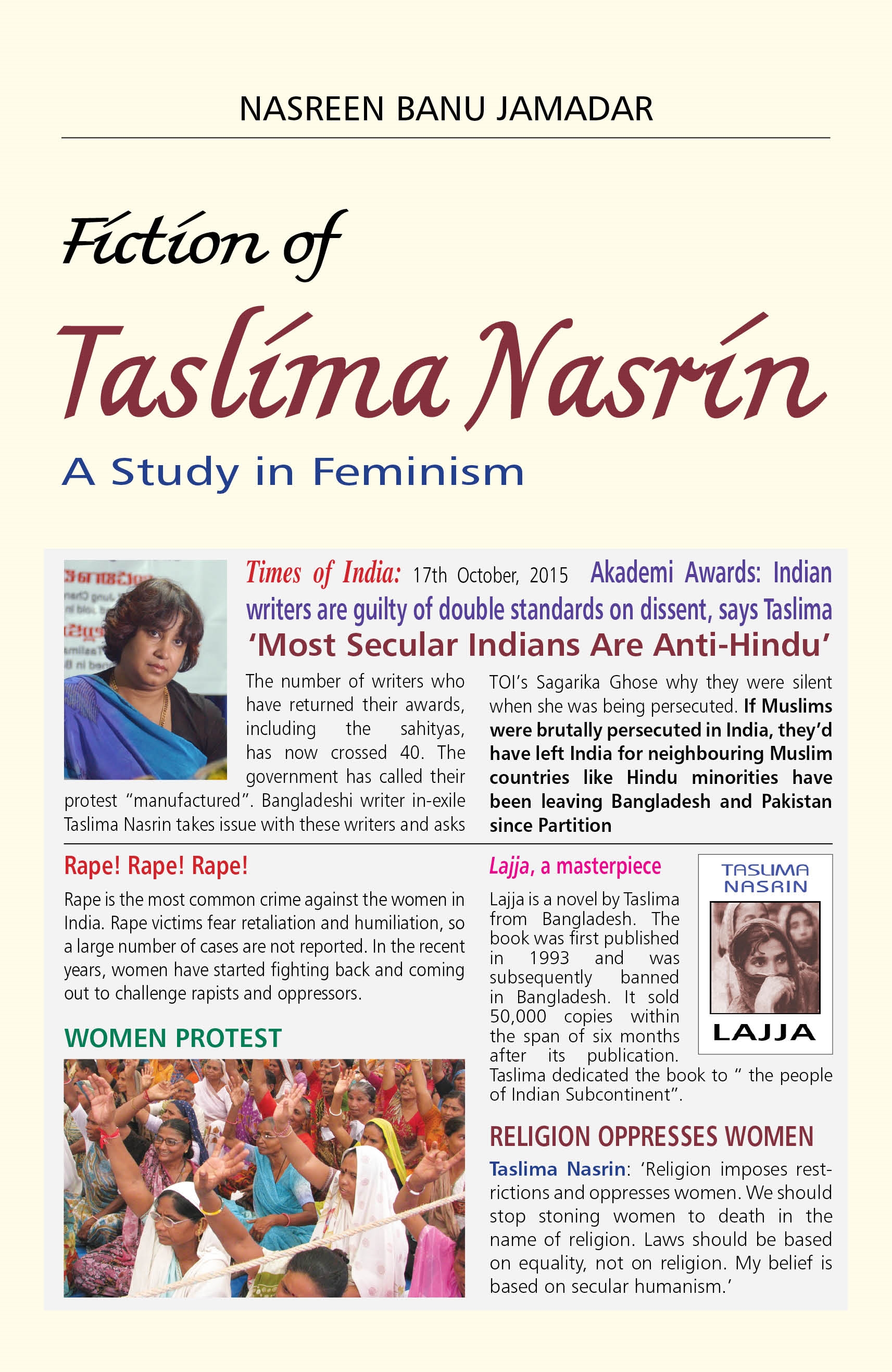 The Fiction of Taslima Nasreen by Nasreen Banu Jamadar